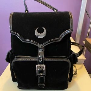 Killstar Nyah Backpack. Black velvet, used once.